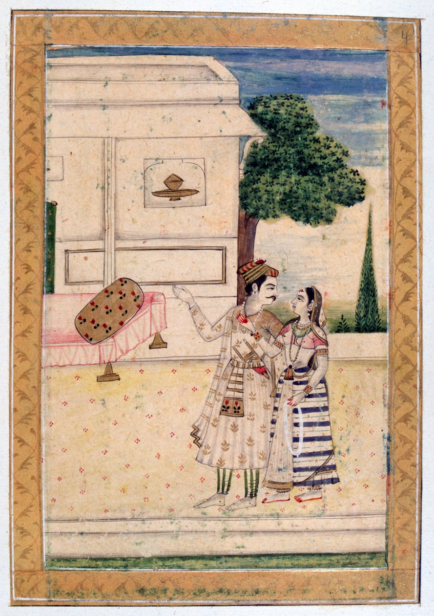 Malavi Ragini, Ragamala Album, School of Rajasthan, 1800-tallet av Unbekannt