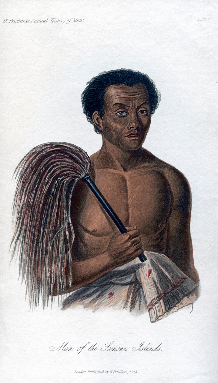 Mann fra de samoanske øyene, 1848 av Unbekannt