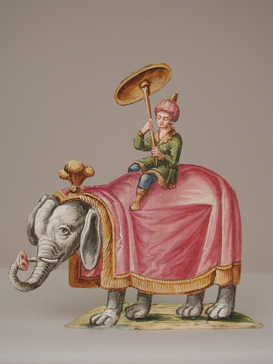 Mann på elefant, 1700-tallet. av Unbekannt