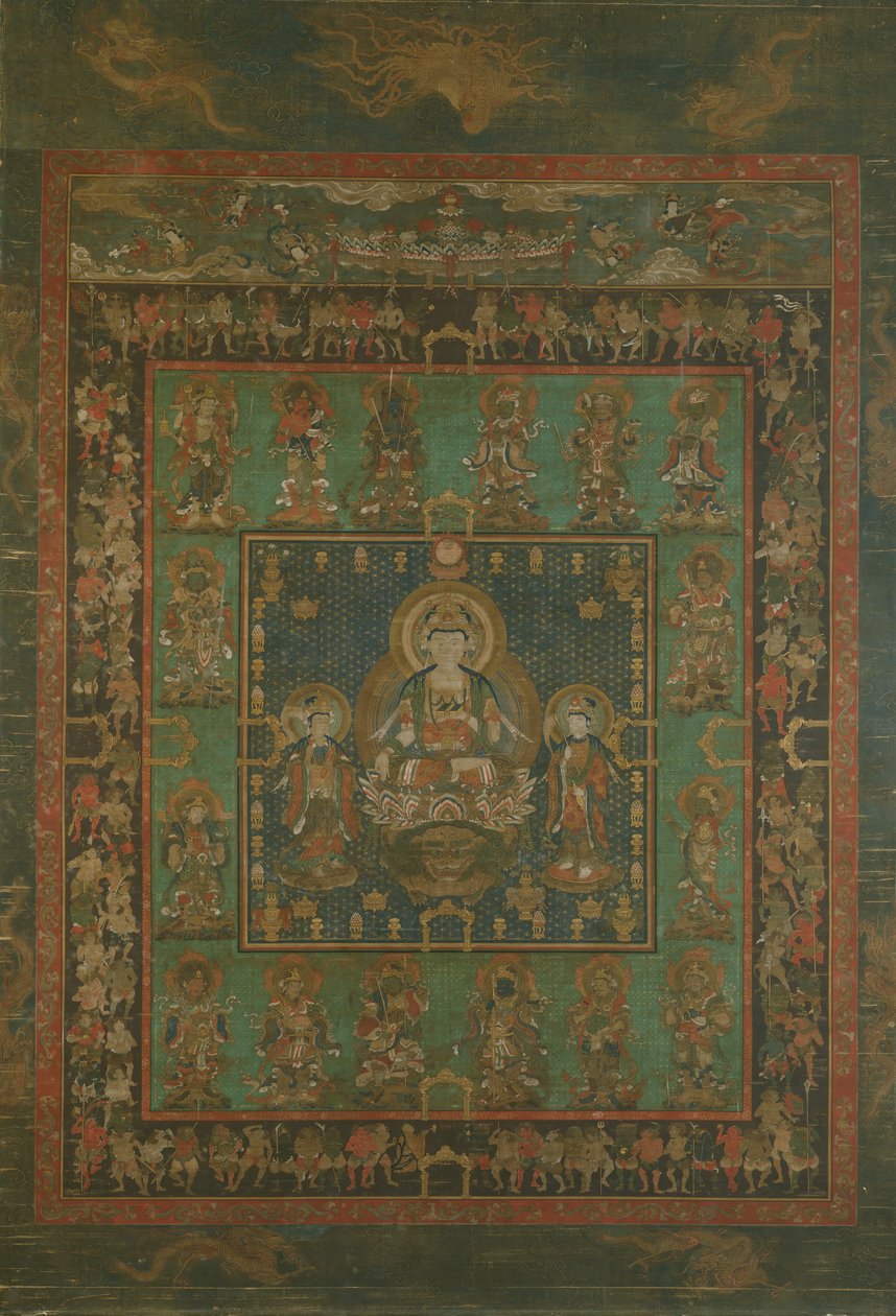 Mandala av Hannya Bosatsu, 1300-tallet. av Unbekannt