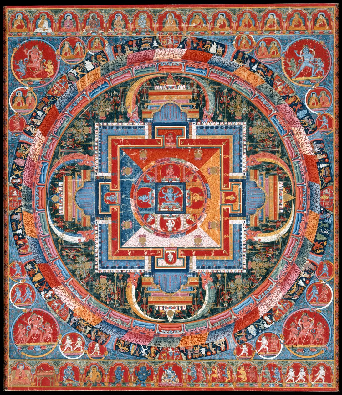 Mandala av Jnanadakini, slutten av 1300-tallet. av Unbekannt