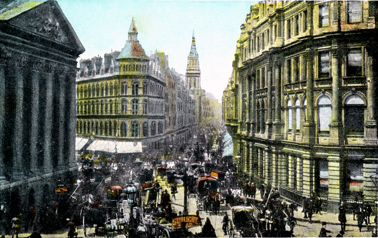 Mansion House and Cheapside, London, tidlig på 1900-tallet av Unbekannt
