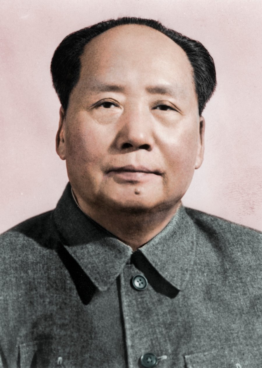Mao Zedong, kinesisk kommunistisk revolusjonær og leder, ca 1950-tallet av Unbekannt