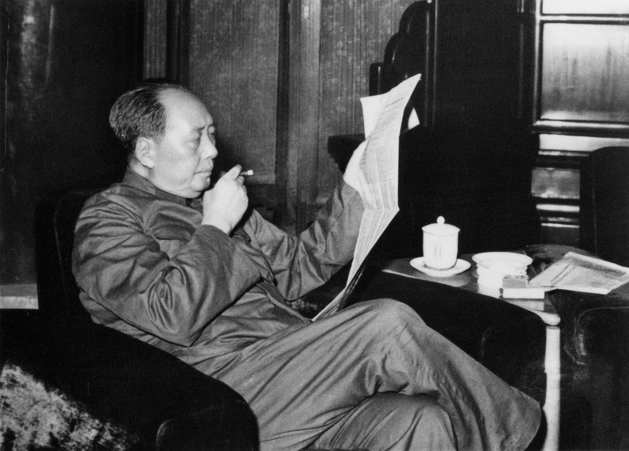 Mao Zedong, kinesisk kommunistisk revolusjonær og leder, ca 1960-tallet av Unbekannt