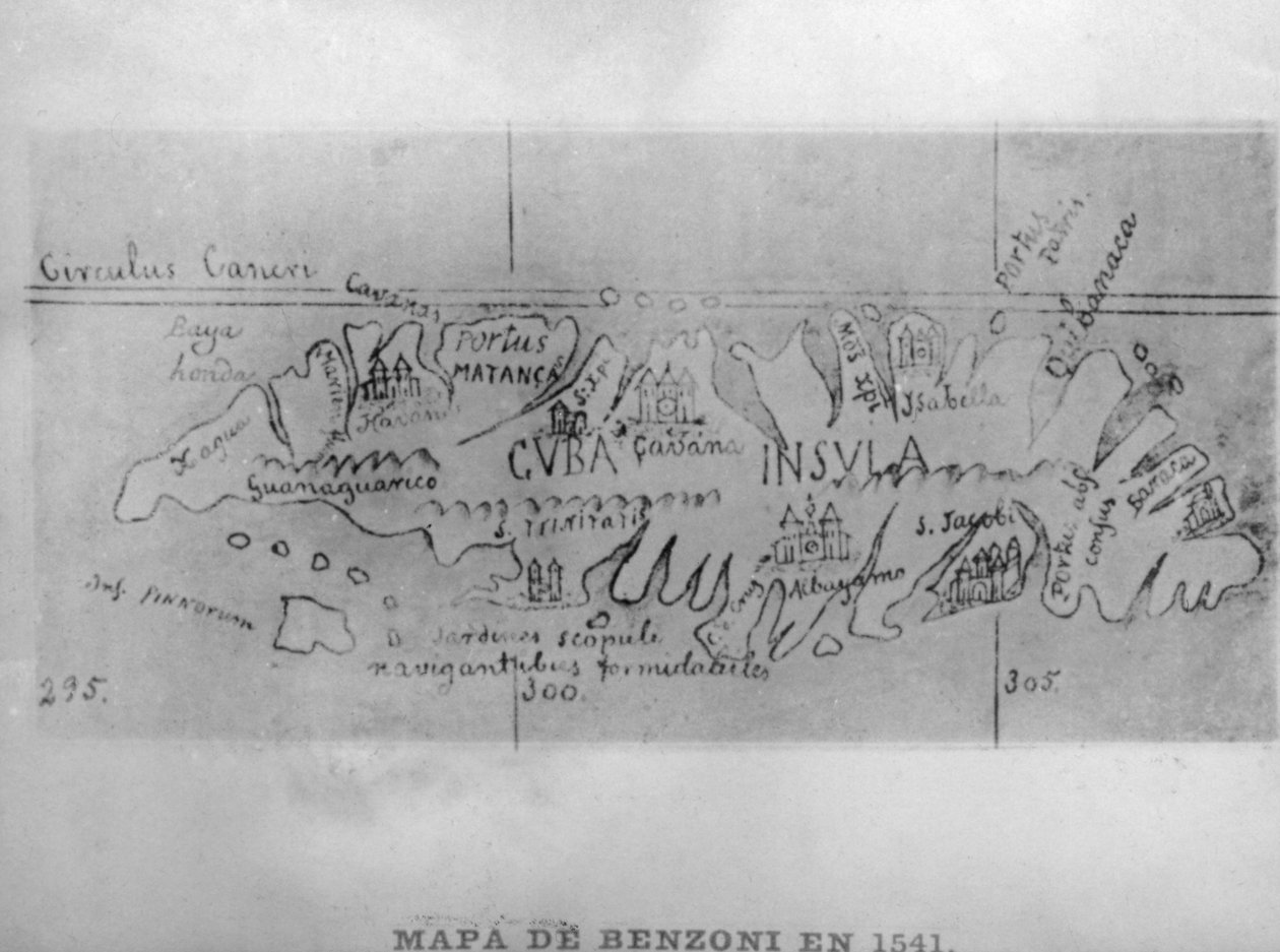 Kart over Benzoni, 1541, 1920-tallet av Unbekannt