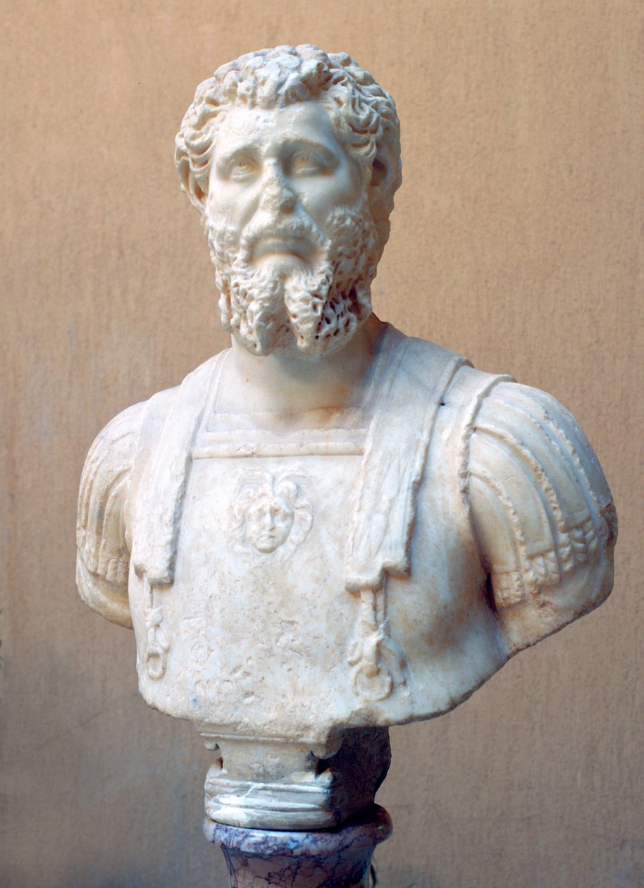 Marmorbyste av romersk keiser Lucius Septimius Severus av Unbekannt