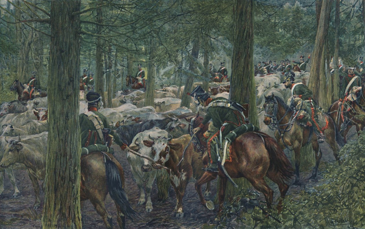 Marbots Soldiers Foraging On the Retreat, 1896 av Unbekannt