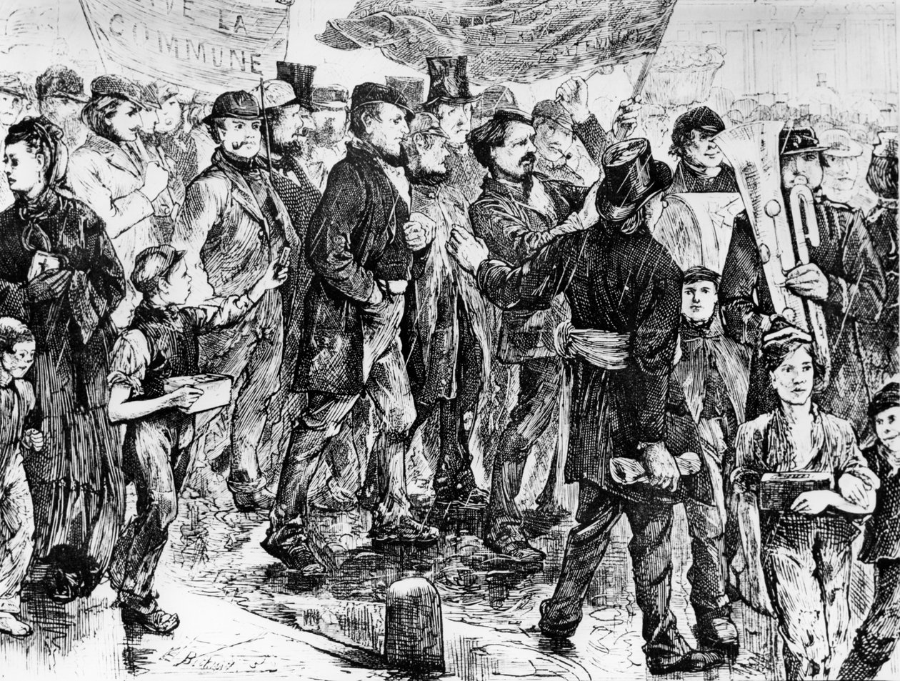 mars til fordel for kommunen, Paris kommune av 1871 av Unbekannt