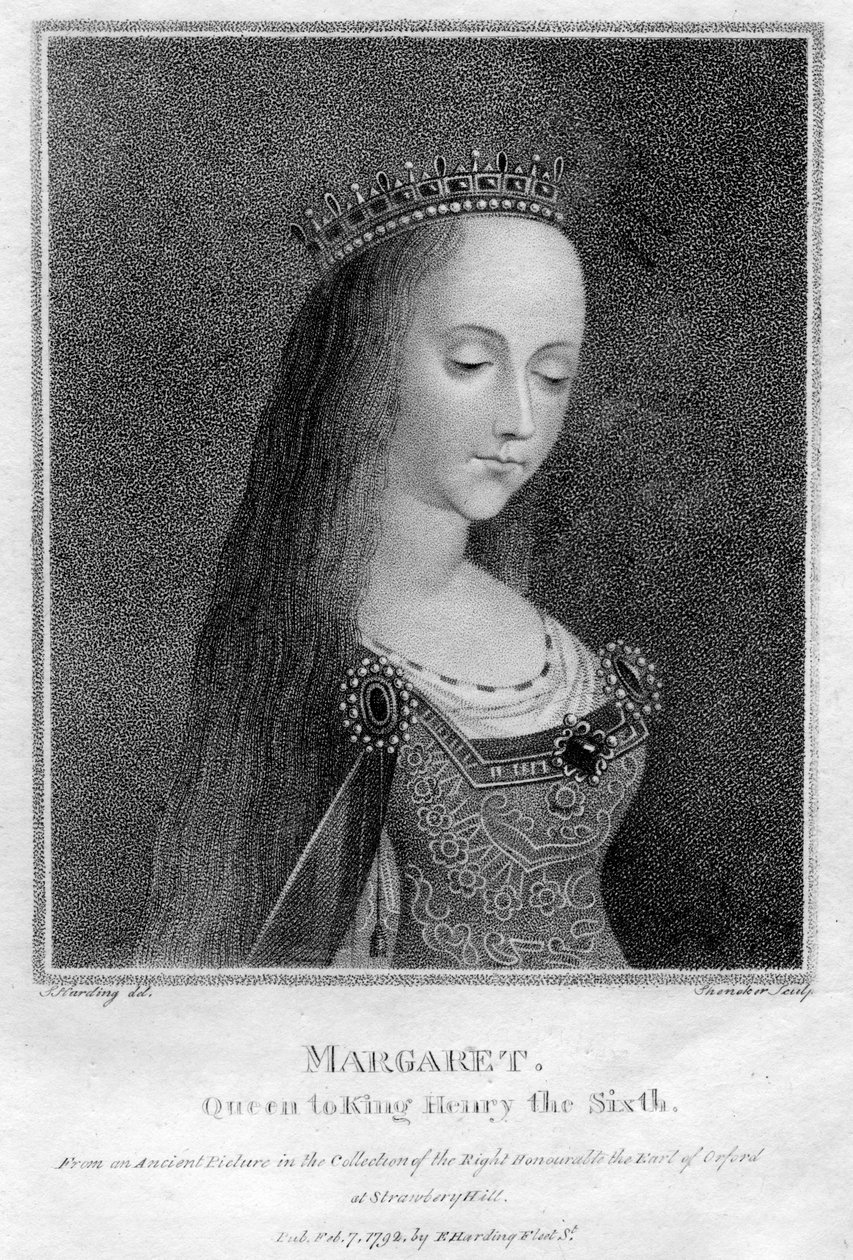 Margaret av Anjou, dronningkonsort av Henry VI, 1792 av Unbekannt