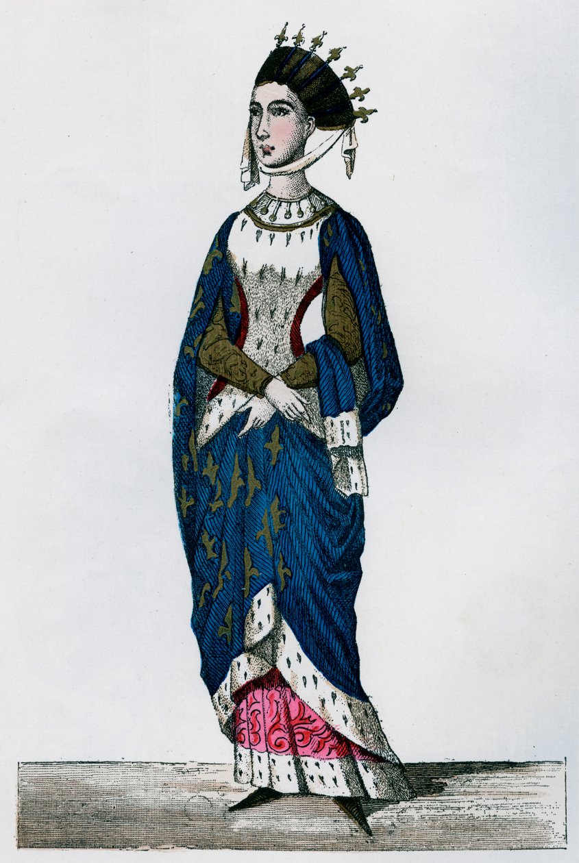 Margaret av Provence, dronningkonsort av Louis IX av Frankrike, 1200-tallet 1882-1884 av Unbekannt