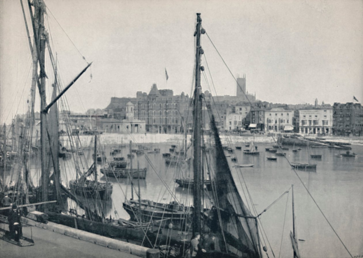 Margate - The Harbor and the Jetty, 1895 av Unbekannt