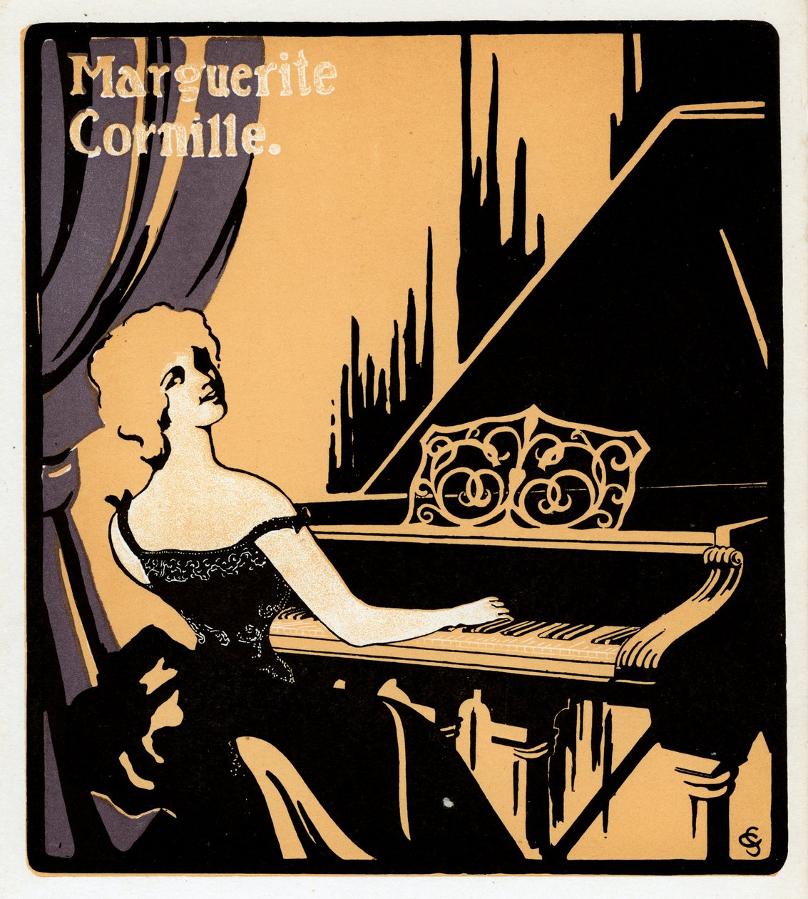 Marguerite Cornille , fransk music hall-sangerinne, sent på 1800-tallet av Unbekannt