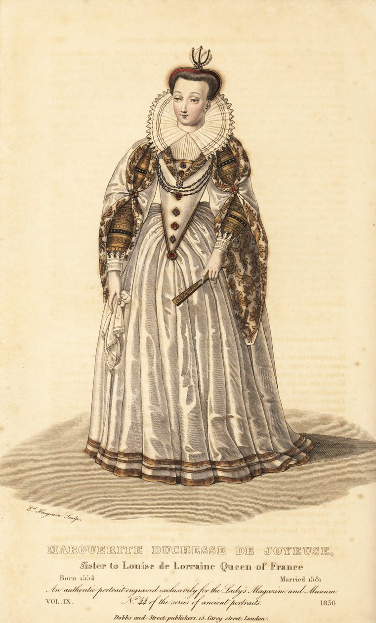 Marguerite, hertuginne av Joyeuse, kone til Anne de Joyeuse, søster til Louise de Lorraine, dronning av Frankrike av Unbekannt