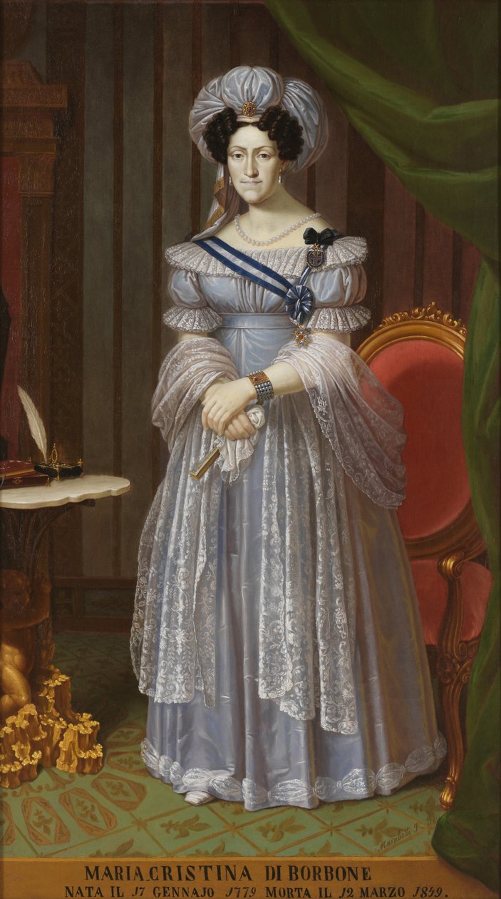 Maria Cristina av Napoli og Sicilia 1779-1849, dronning av Sardinia av Unbekannt