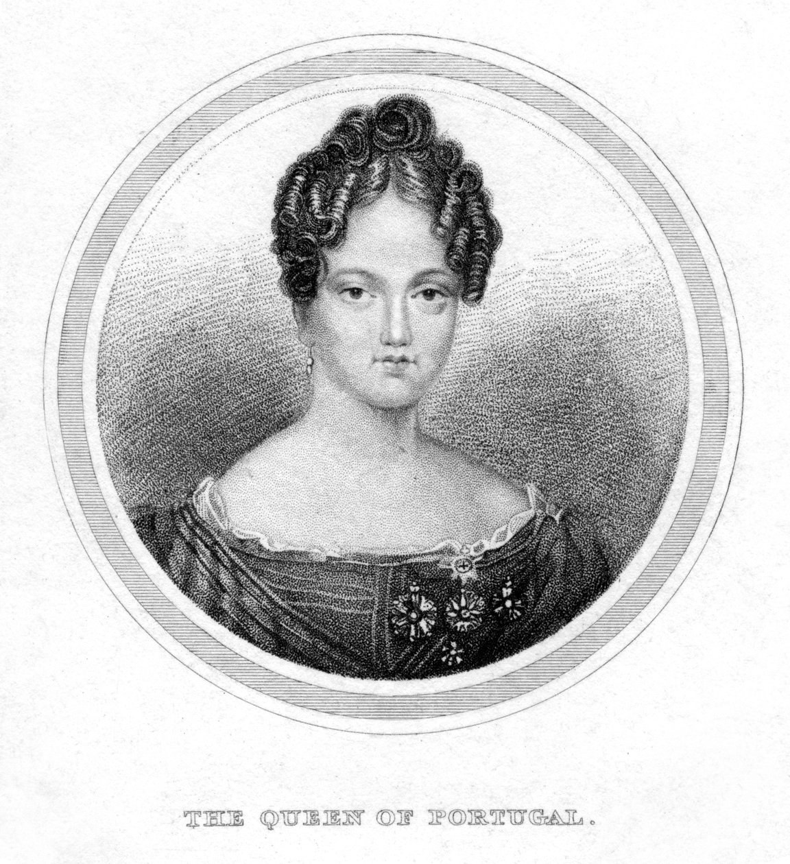 Maria II av Portugal, 1800-tallet av Unbekannt