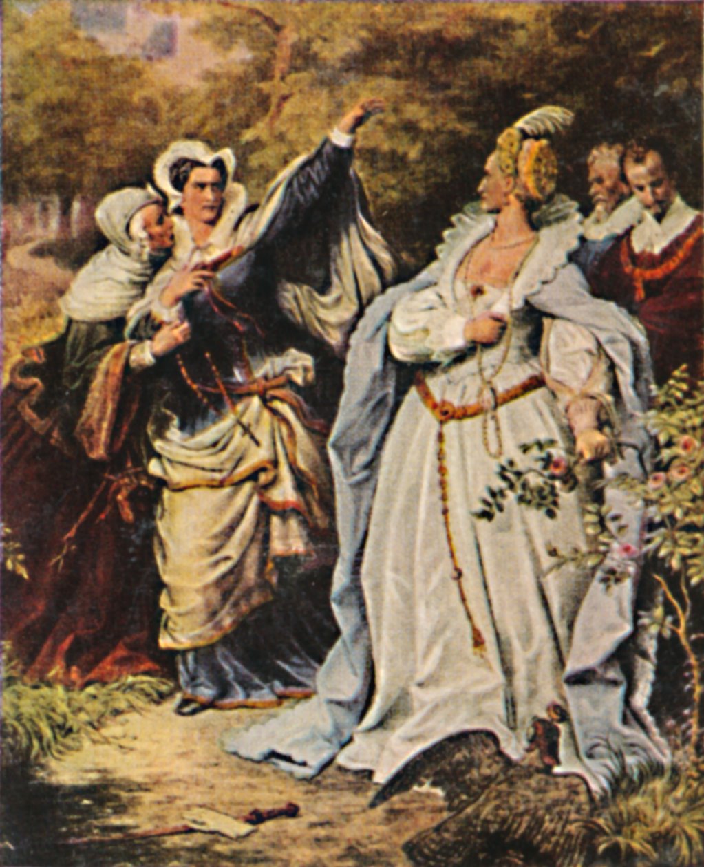 Mary Stuart 1542-1587 og Elizabeth V. England 1533-1603, 1934. av Unbekannt