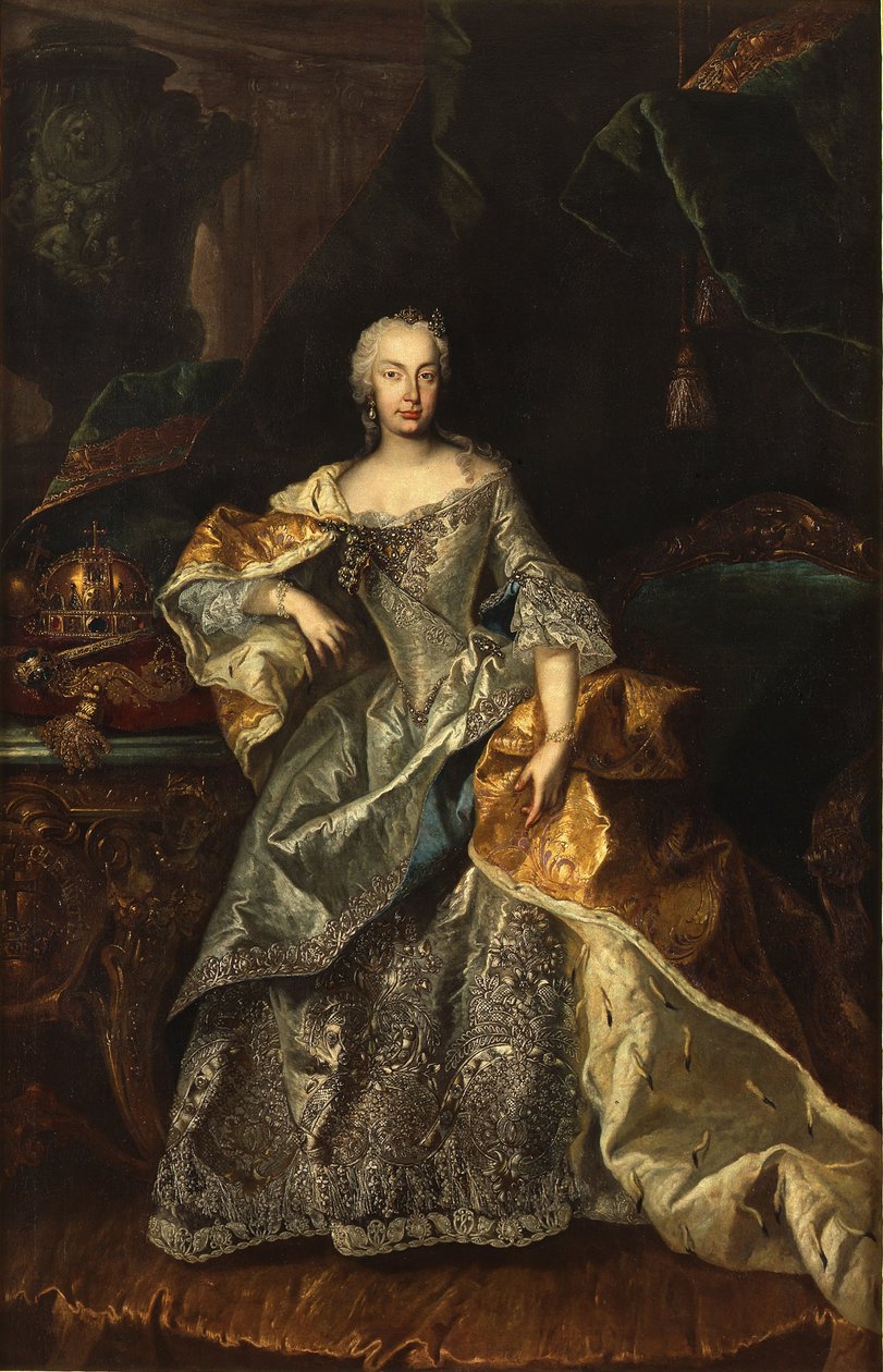 Maria Theresa som dronningen av Ungarn, 1740-1741. av Unbekannt