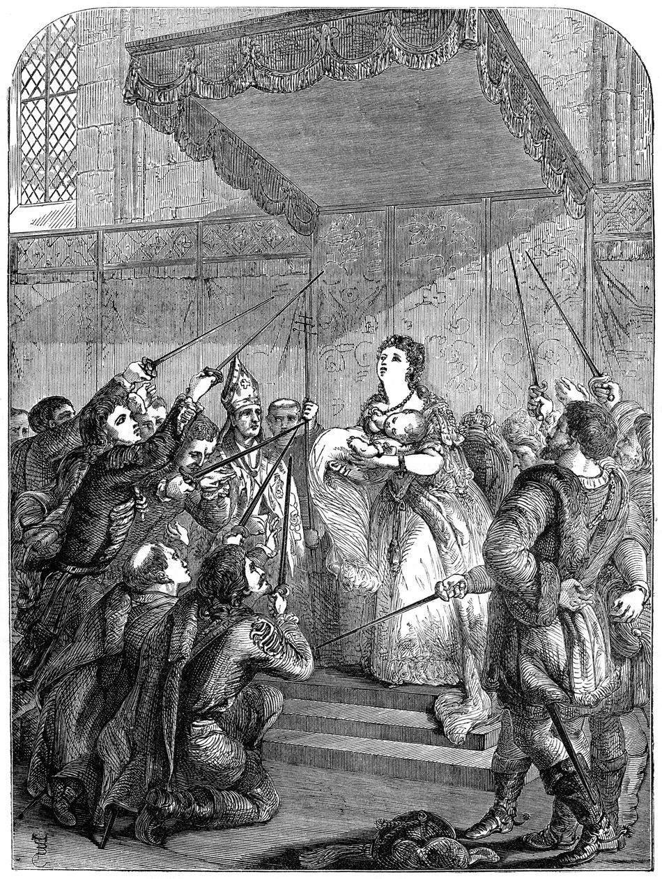Maria Theresa av Østerrike 1717-1780 appellerer til Magyar-dietten, 1700-tallet 1800-tallet av Unbekannt