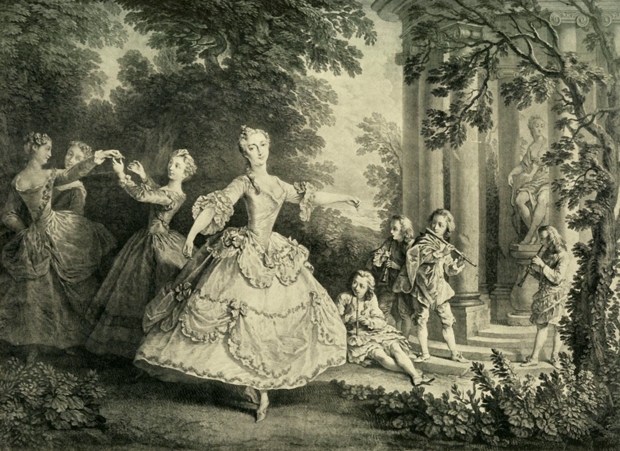Marie Sallé danser, 1732, 1908. av Unbekannt