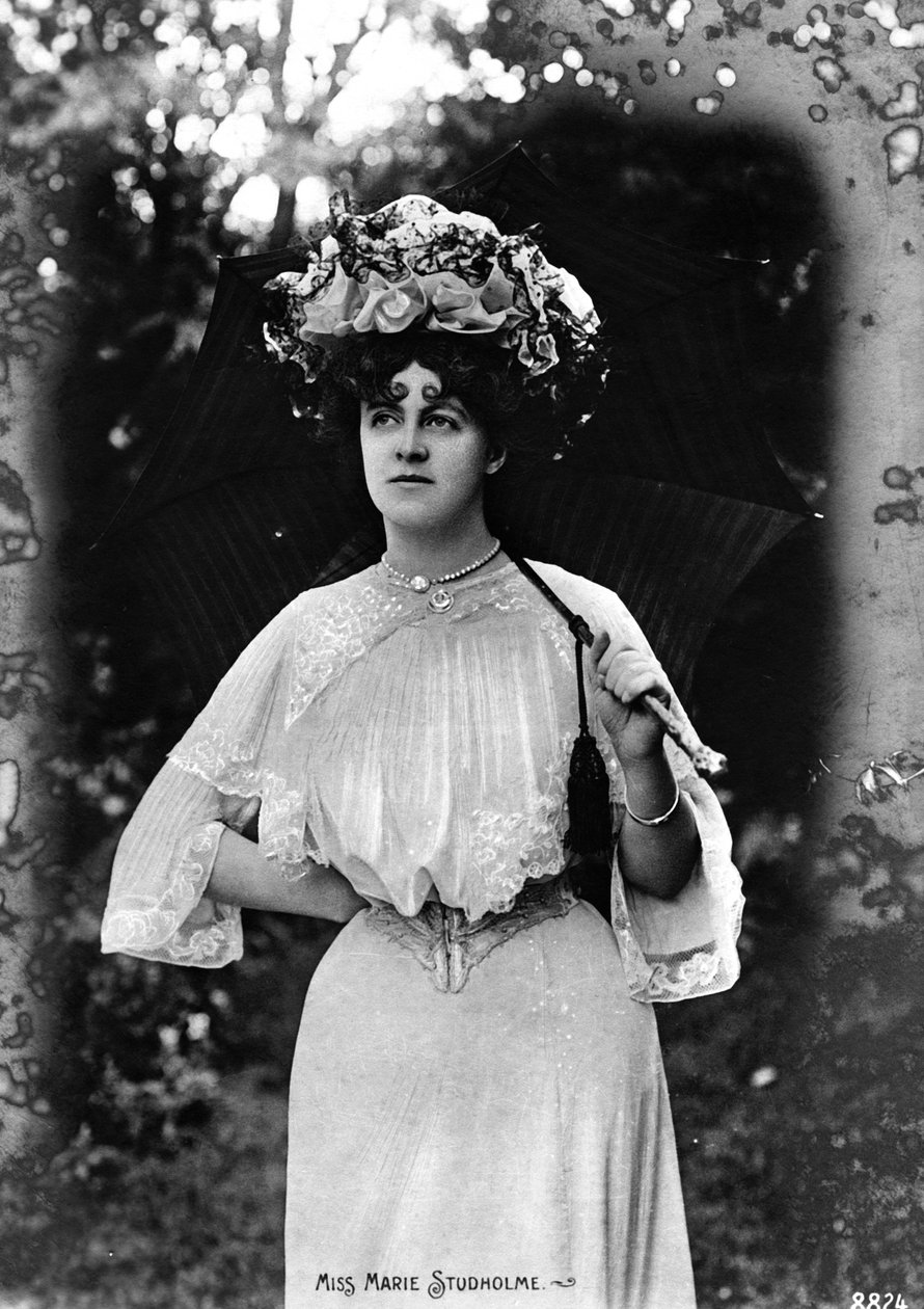Marie Studholme 1875-1930, engelsk skuespillerinne, tidlig på 1900-tallet av Unbekannt