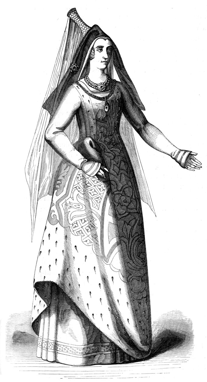 Marie de Bourgogne, datter av Charles le Temeraire, 1500-tallet 1849 av Unbekannt