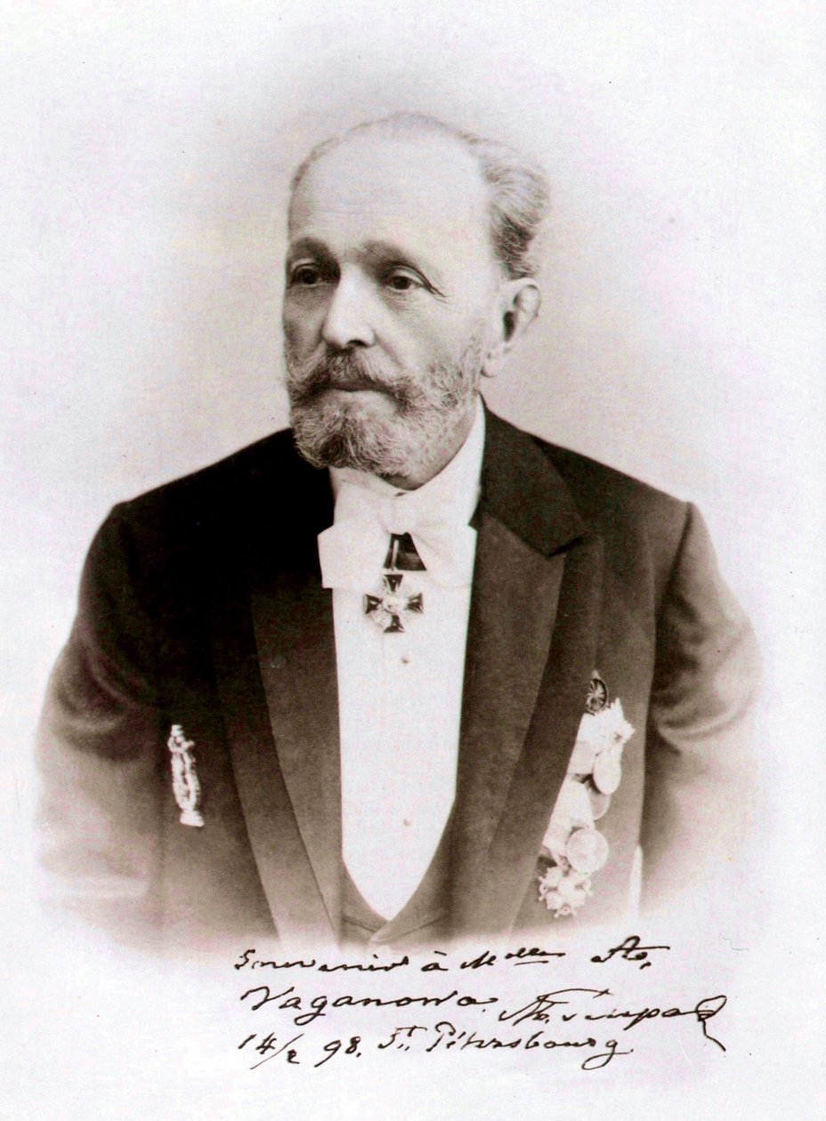 Marius Petipa , russisk ballettdanser og koreograf, 1898 av Unbekannt