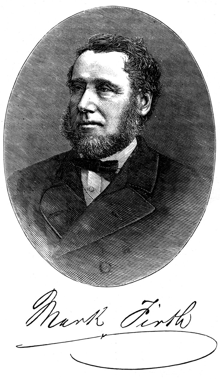 Mark Firth , britisk industrimann og filantrop, ca 1880 av Unbekannt