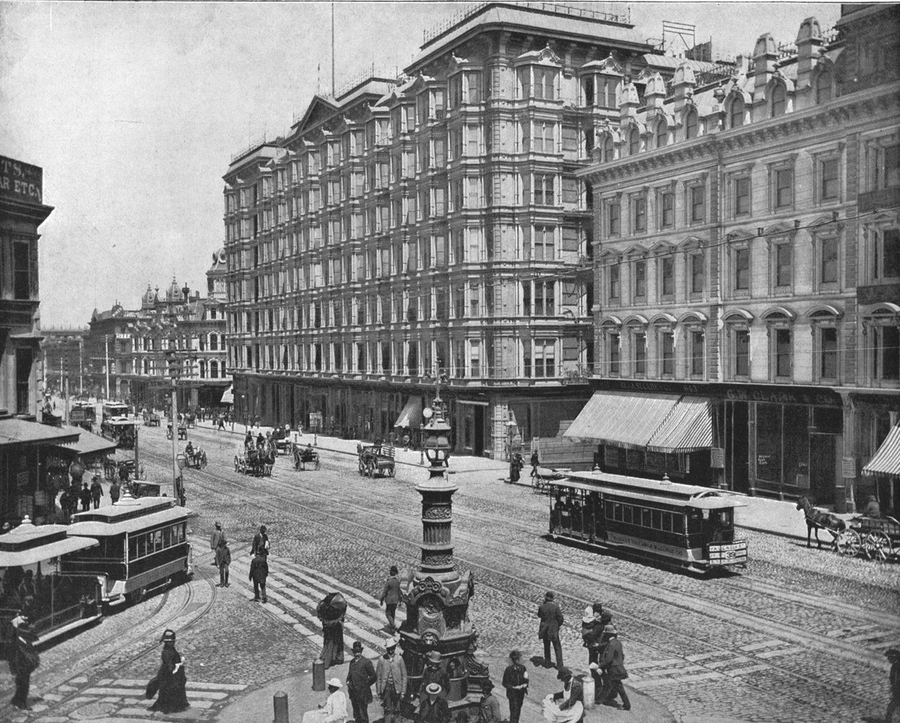 Market Street, San Francisco, California, USA, c1900. av Unbekannt