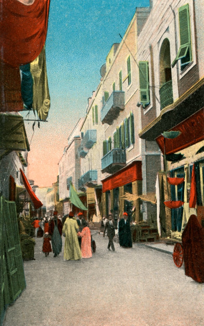 Market Street, Suez, Egypt, 1900-tallet av Unbekannt