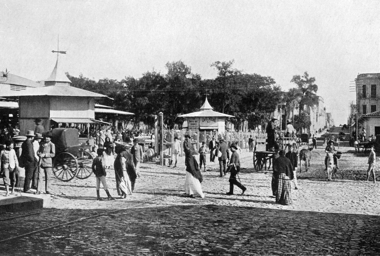 Markedsplass, Asuncion, Paraguay, 1911 av Unbekannt