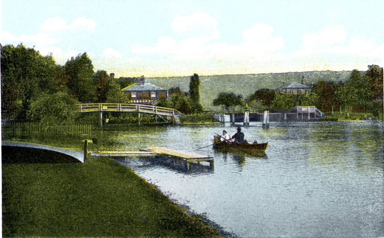 Marlow Lock, Buckinghamshire, 20. århundre av Unbekannt