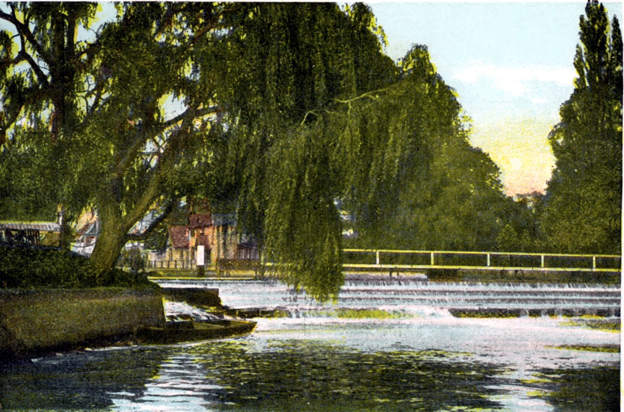 Marlow Weir, Buckinghamshire, 1900-tallet av Unbekannt