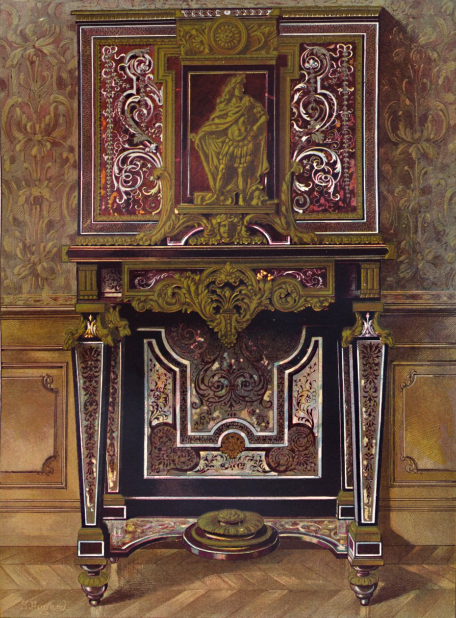 Marquery-skap med dekor i forgylt bronse, av AndrÚ Charles Boule, 1903 av Unbekannt