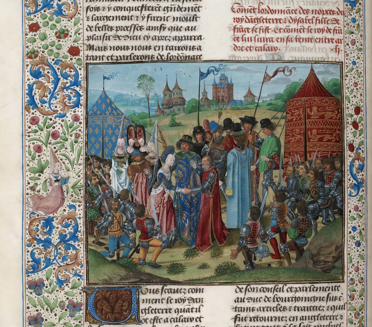 Ekteskap med Isabella av Valois og Richard II, ca 1470-1475. av Unbekannt