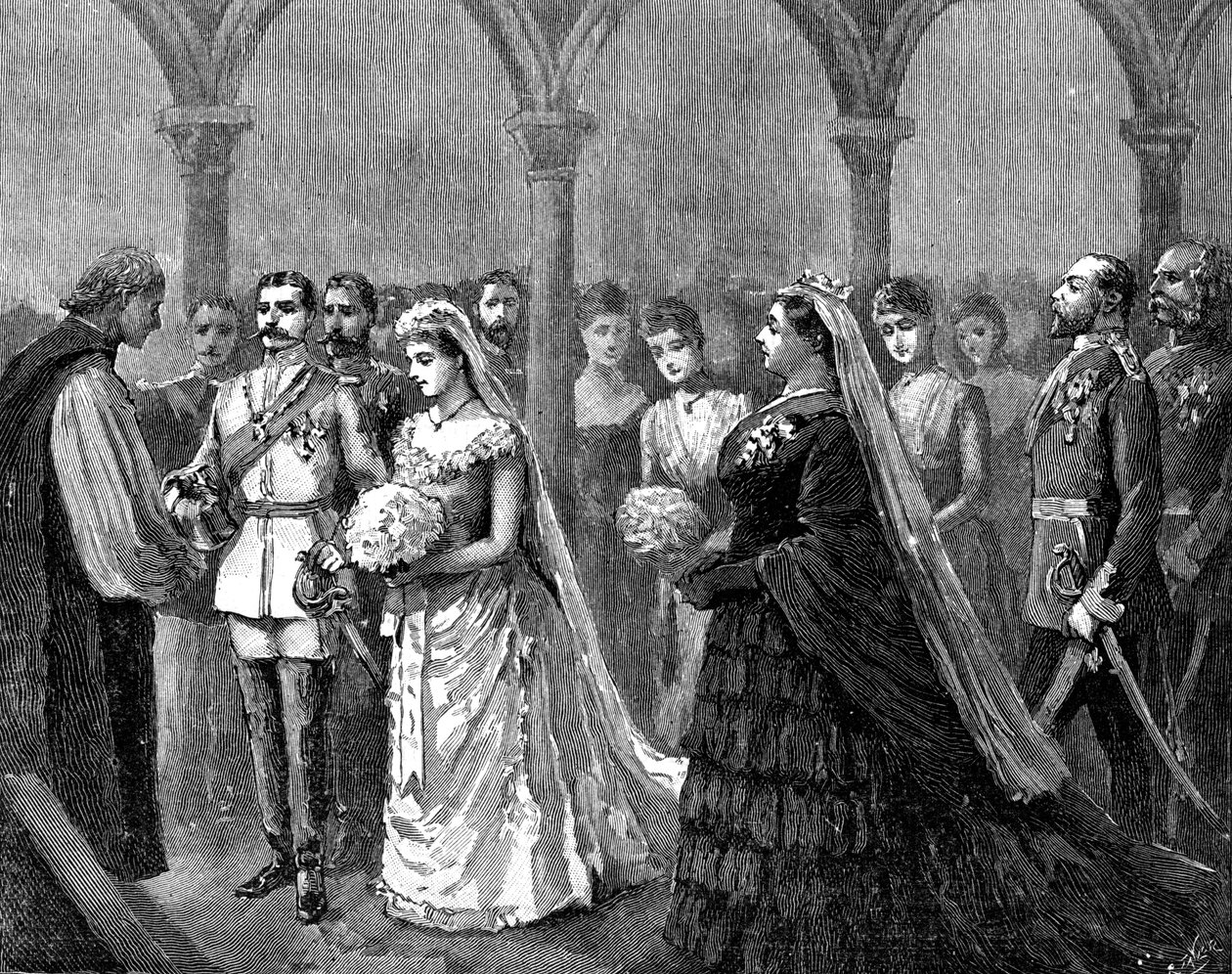 Ekteskap med prinsesse Beatrice og prins Henry av Battenberg, 23. juli 1885, 1900 av Unbekannt