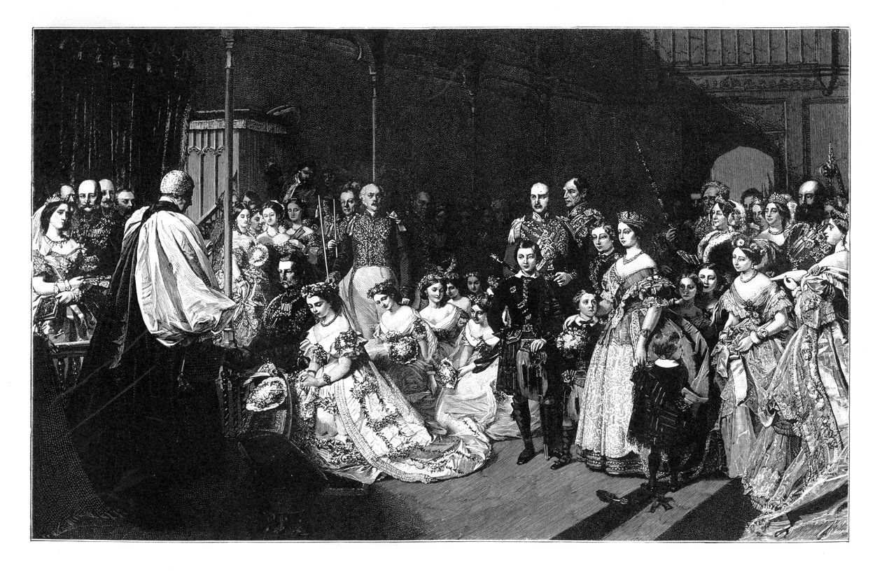 Ekteskap med prinsesse Royal og keiser Frederick III, 25. januar 1858, c1888 av Unbekannt