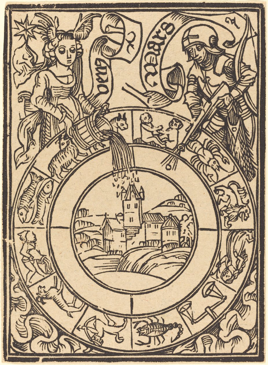 Mars og Venus, 1400-tallet. av Unbekannt