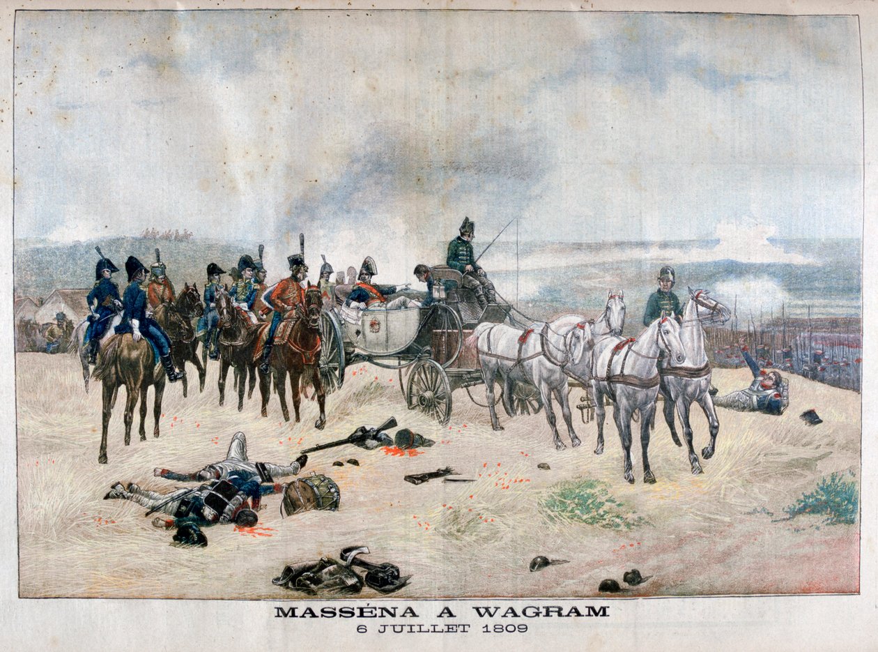 Marshal Massena i slaget ved Wagram, Østerrike, 5.-6. juli 1809, 1904 av Unbekannt