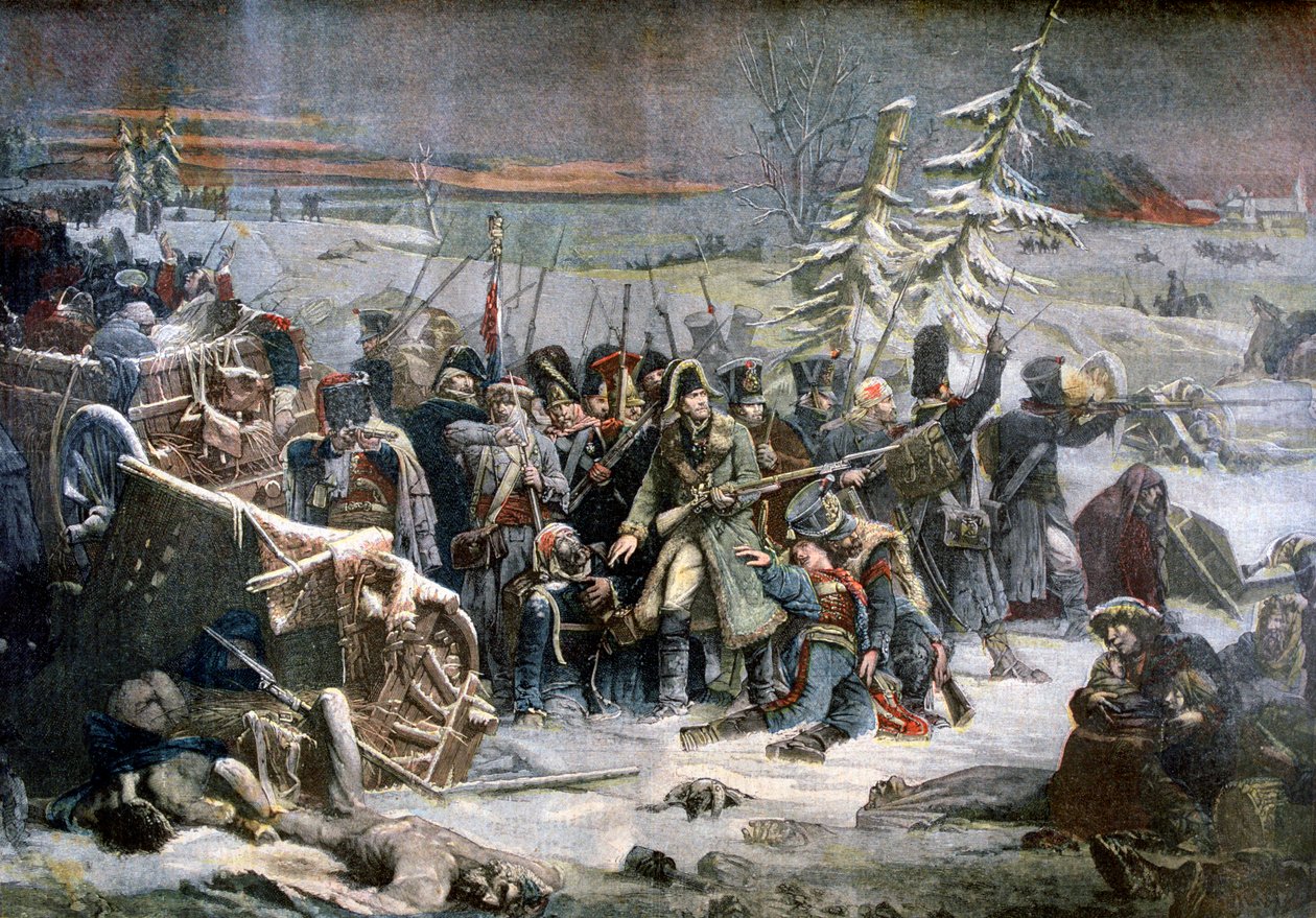 Marshall Ney under retretten fra Russland, 1812 1894 av Unbekannt