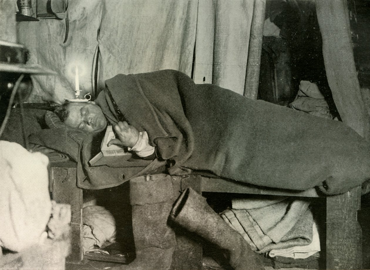 Marston i sengen sin, c1908, 1909. av Unbekannt