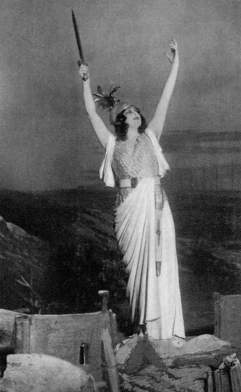 Marthe Chenal, fransk sopran, 1918 av Unbekannt
