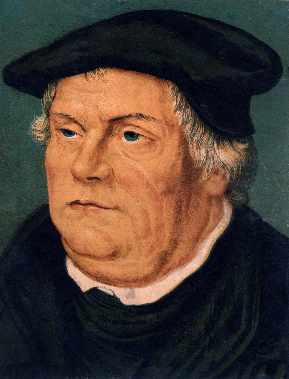 Martin Luther, tysk protestantisk reformator fra 1500-tallet, 1800-tallet av Unbekannt