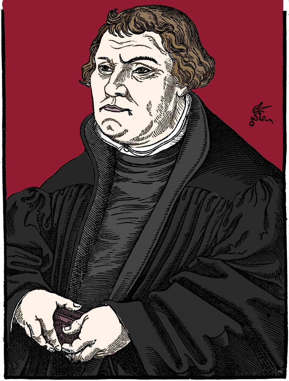 Martin Luther, tysk protestantisk reformator, 1546 av Unbekannt