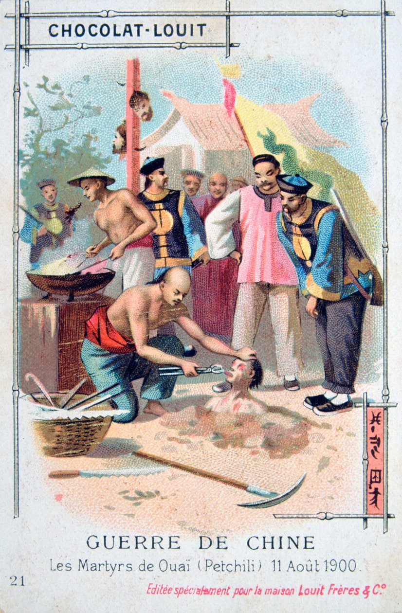 Martyrdøden ved Ouai Petchili, Kina, Boxer Rebellion, 11. august 1900 av Unbekannt