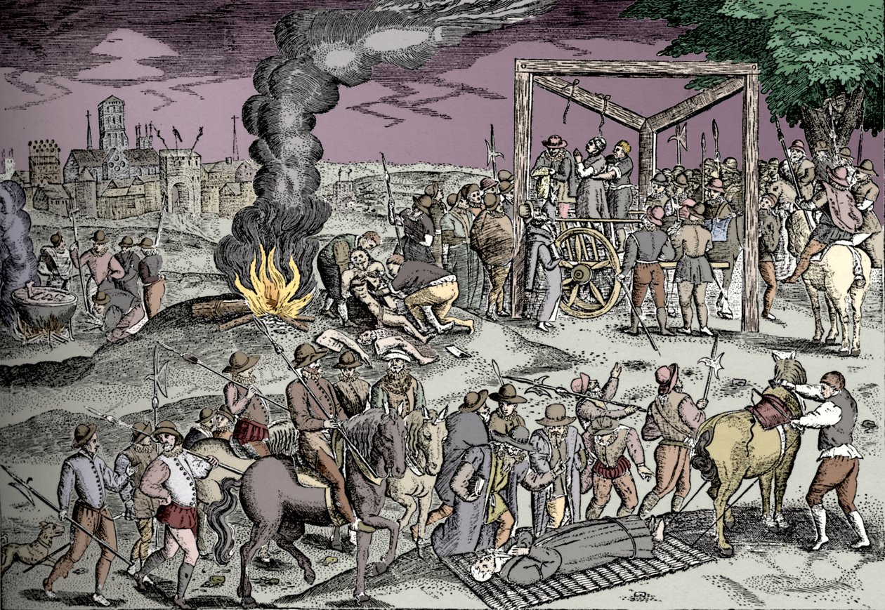 Martyrer ved Smithfield, London, c1600 1904 av Unbekannt