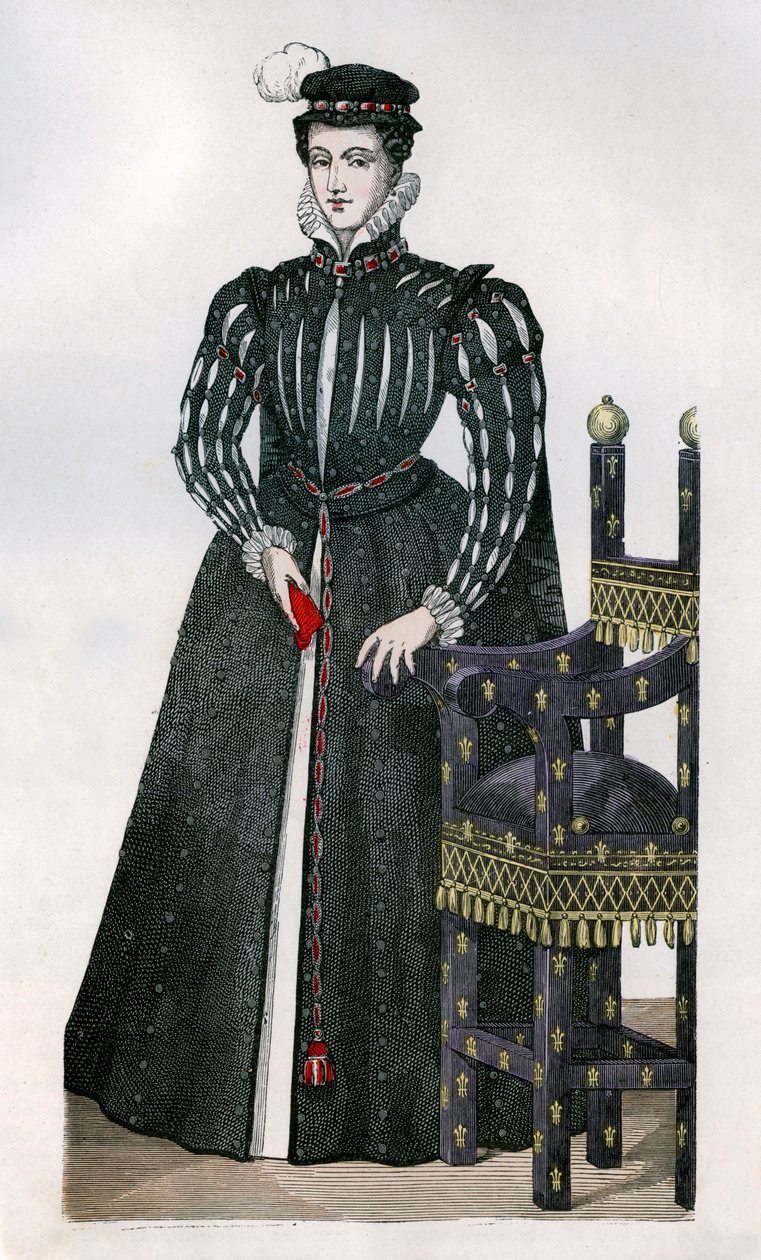 Mary Stuart, dronningkonsort av Frans II av Frankrike, c1560 1882-1884 av Unbekannt
