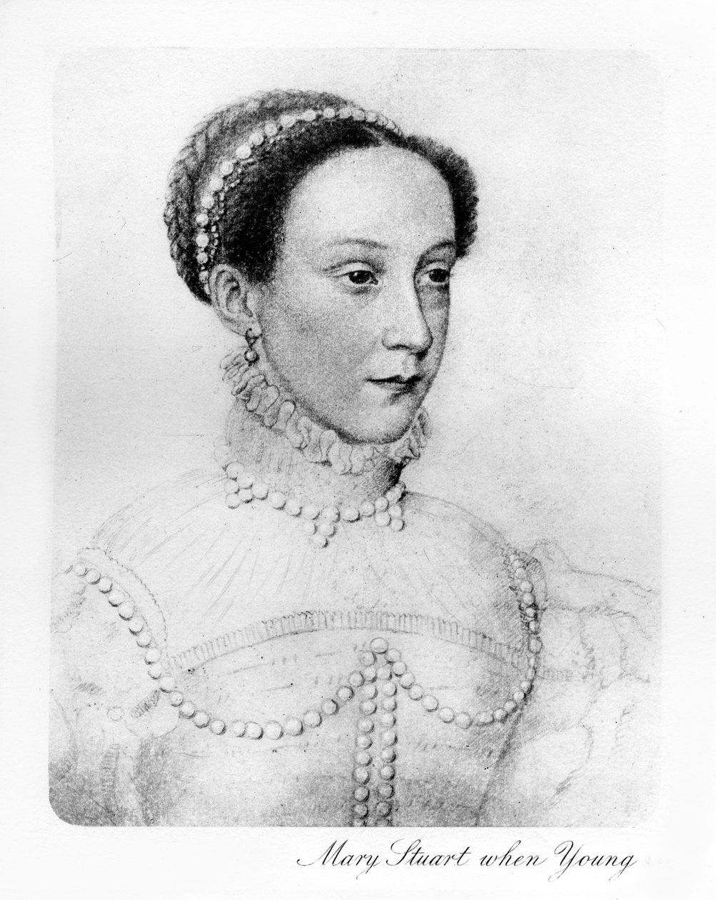 Mary Stuart som ung, 1907 av Unbekannt