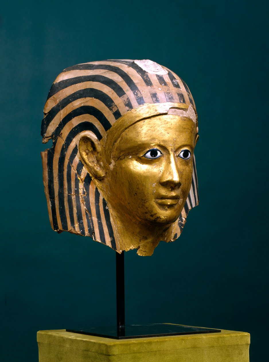 Maske av en gammel egyptisk mumie, 1. århundre f.Kr av Unbekannt