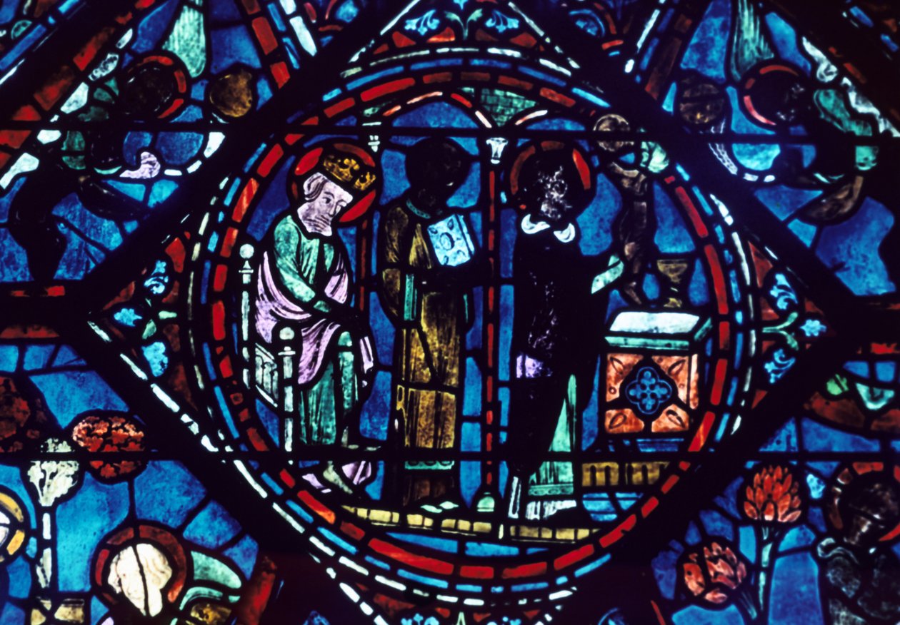 St Giles messe, glassmalerier, Chartres katedral, Frankrike, 1194-1260 av Unbekannt