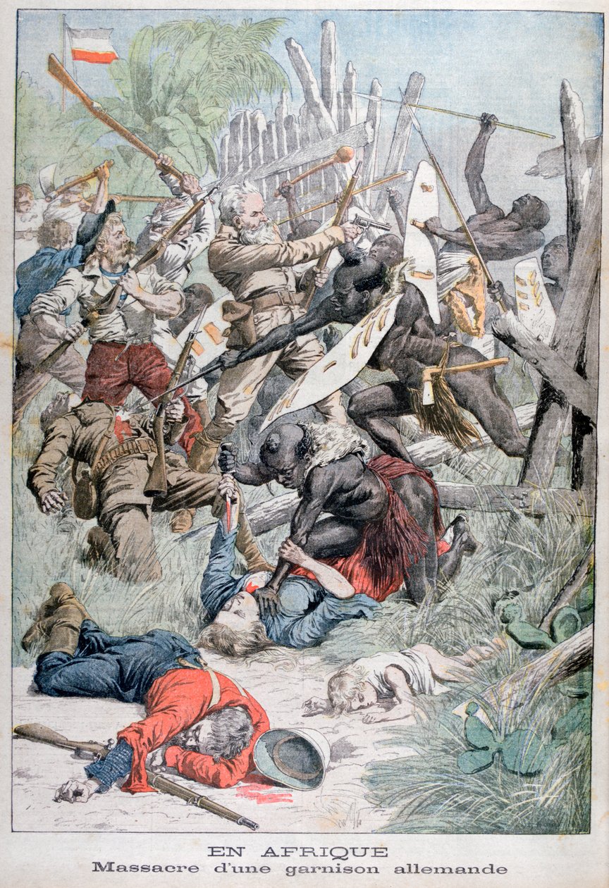 Massakren på en tysk garnison i Damaraland, Sørvest-Afrika, 1903 av Unbekannt